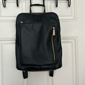 Black convertible backpack